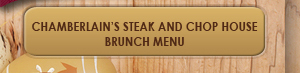 Steak and Chop House Dinner Menu