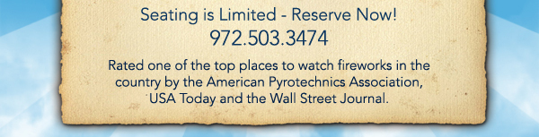 Seating is limited - Reserve now!
972.503.3474
