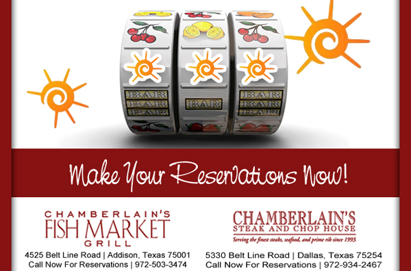 Make your reservations now!