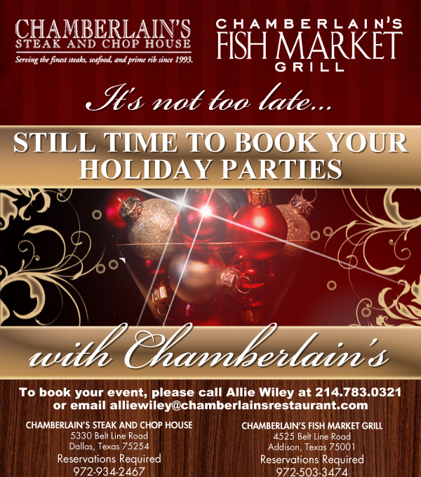 It's not too late...
							Still time to book your holiday parties
							See image for full disclaimer