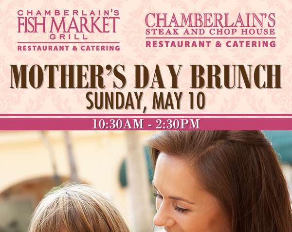 Mother's Day Brunch
							 Sunday, May 10
							 10:30am - 2:30pm