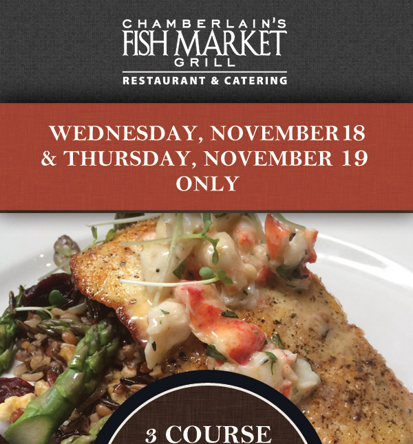 Friday, Nov 13 - Sunday, Nov 15
							 See image for details
