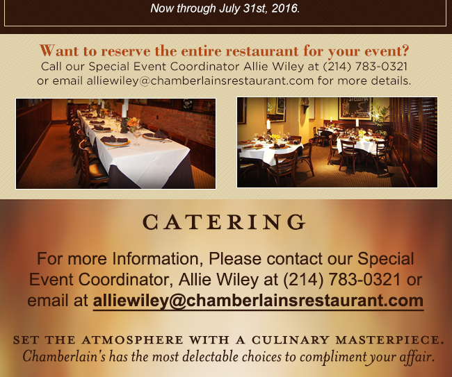 Catering
							 See image for full disclaimer