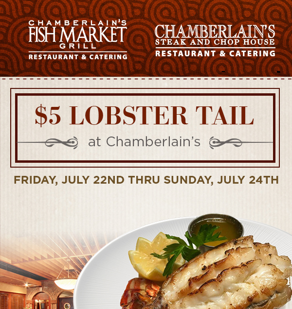 $5 Lobster Tail
							 See image for full disclaimer