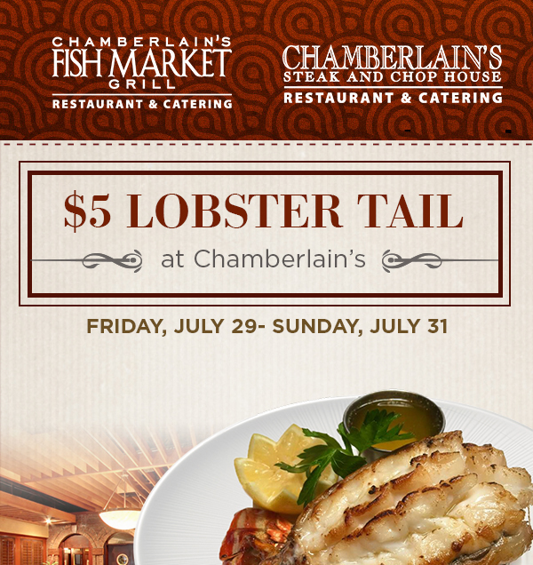 $5 Lobster Tail
							 See image for full disclaimer