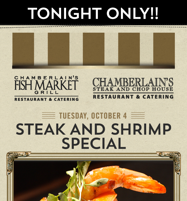 Steak & Shrimp Special
							 See image for full disclaimer