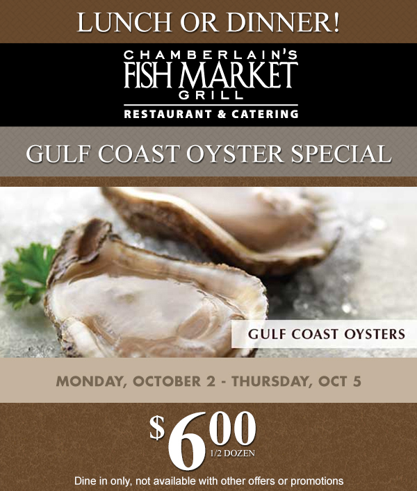 Gulf Coast Oyster Special
							 See image for details