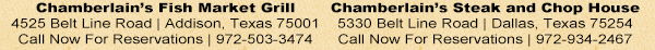 Chamberlain's Restaurants
							 See image for details