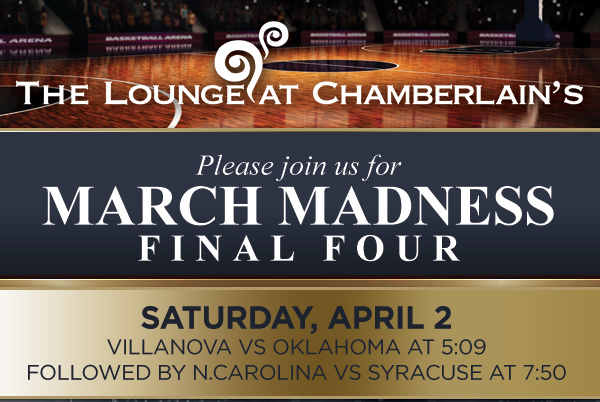 Please join us for March Madness in the Cigar Lounge
							See image for full disclaimer