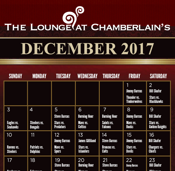 Events Calendar
							 See image for full details and disclaimer