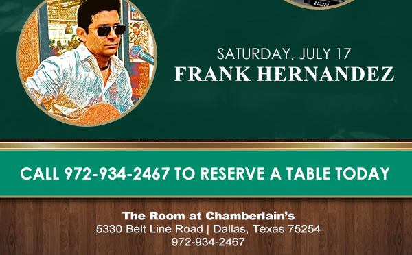 Please mention The Cigar Lounge At Chamberlain's when making reservations. Open to the public Daily at 4pm