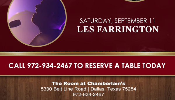 Please mention The Cigar Lounge At Chamberlain's when making reservations. Open to the public Daily at 4pm