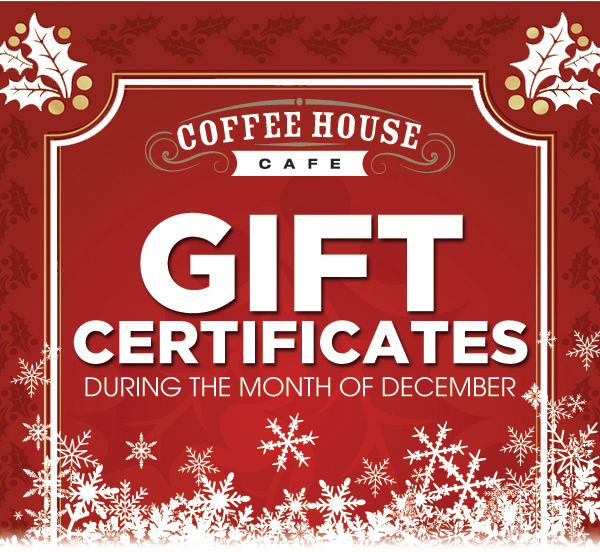 Gift Certificates during the month of December