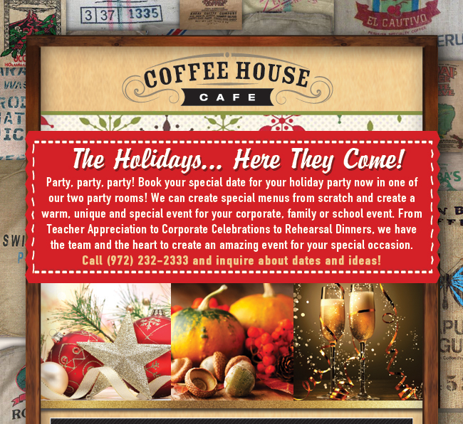 The Holidays... here they come!
							 See image for full details