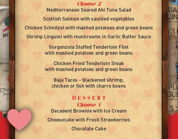 3 course dinner for 2 - $39.99
							 See image for full details