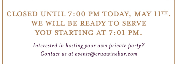 Find Your Location and Reserve! www.cruwinebar.com/locations-2