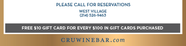 Find Your Location and Reserve! www.cruwinebar.com/locations-2
