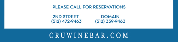 Find Your Location and Reserve! www.cruwinebar.com/locations-2