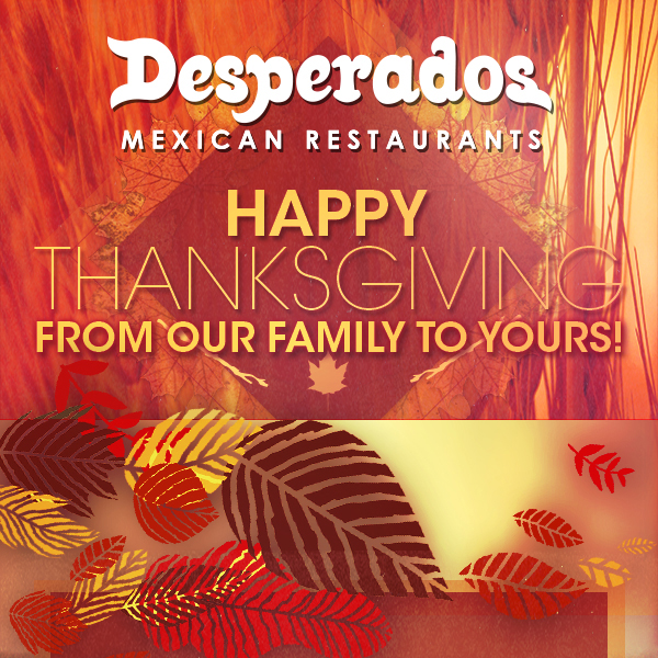 Happy Thanksgiving
							 from our family to yours!