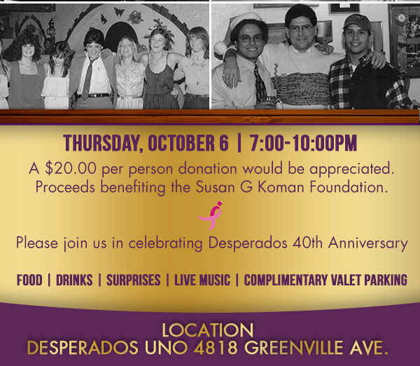 Thursday, October 6th
							 7-10pm
							 See image for full details