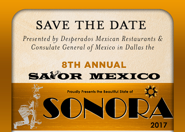 Save The Date - 8th Annual Savor Mexico. See image for full details