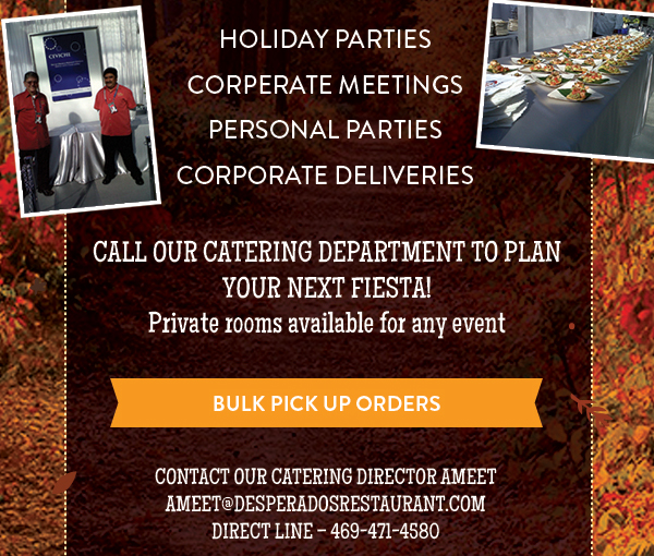 Order Online Today! www.desperadosrestaurant.com/locations/#order - Serving our authentic family traditions for over 40 years.