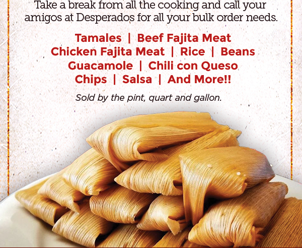 Order Online Today! www.desperadosrestaurant.com/locations/#order - Serving our authentic family traditions for over 40 years.