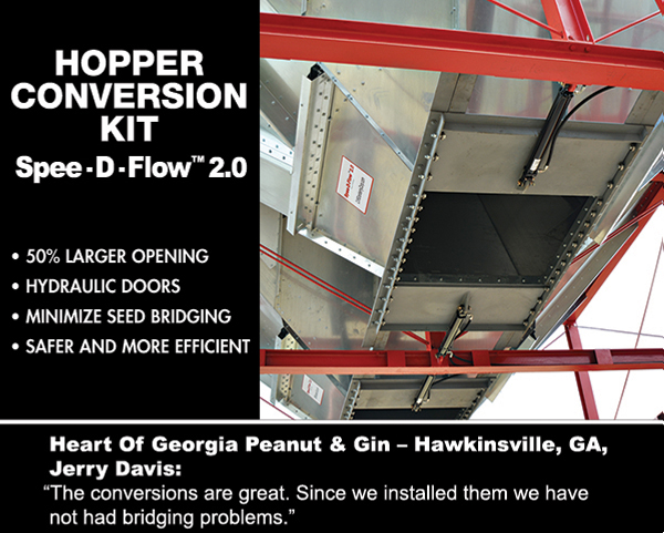 Hopper Conversion Kit
							 Spee-D-Flow 2.0
							 50% larger opening
							 Hydraulic doors
							 Minimize seed bridging
							 Safer and more efficient
							 See image for full details