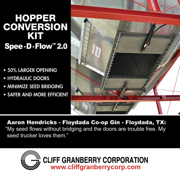 Hopper Conversion Kit
							 Spee-D-Flow 2.0
							 50% larger opening
							 Hydraulic doors
							 Minimize seed bridging
							 Safer and more efficient
							 See image for full details
							 