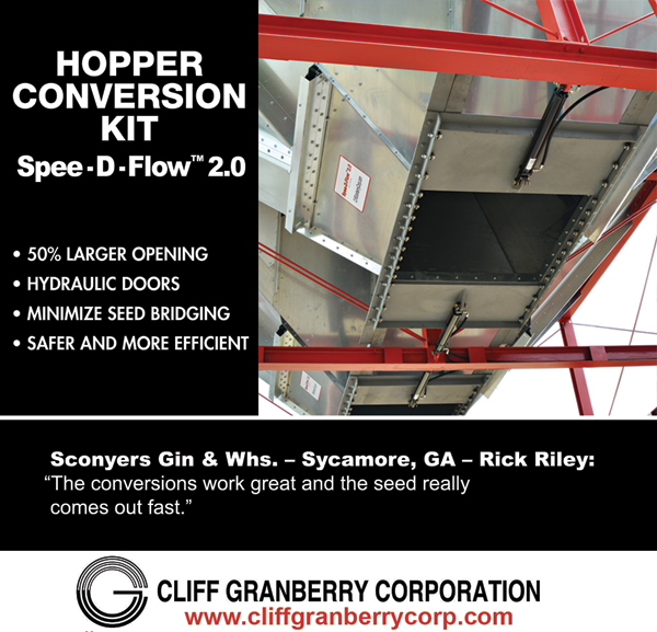 Hopper Conversion Kit
							 Spee-D-Flow 2.0
							 50% larger opening
							 Hydraulic doors
							 Minimize seed bridging
							 Safer and more efficient
							 See image for full details
							 