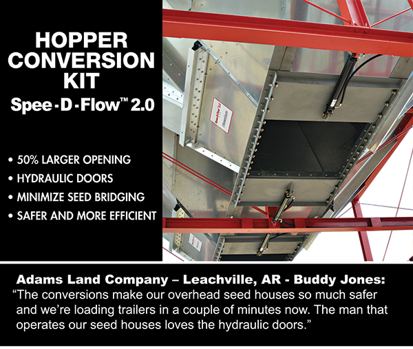 
							 Spee-D-Flow 2.0
							 50% larger opening
							 Minimize seed bridging
							 See image for full details