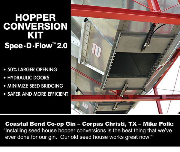 
							 Spee-D-Flow 2.0
							 50% larger opening
							 Minimize seed bridging
							 See image for full details