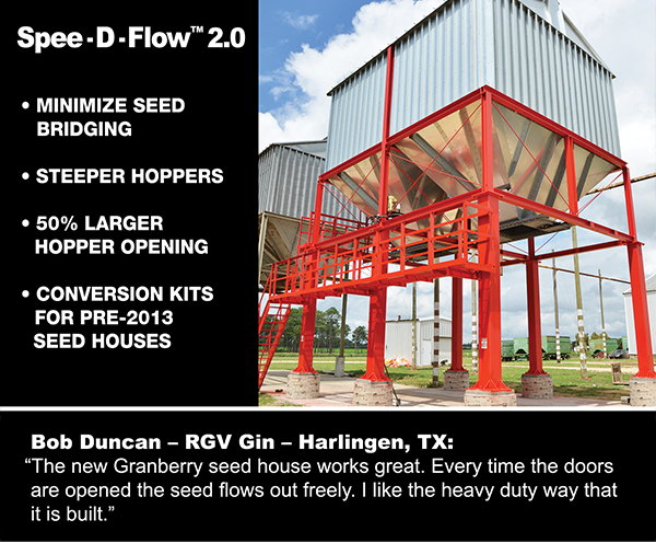 
							 Spee-D-Flow 2.0
							 50% larger opening
							 Minimize seed bridging
							 See image for full details