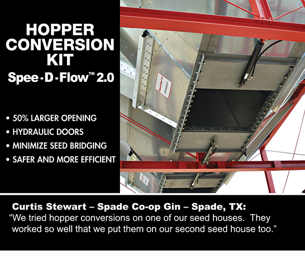 
							 Spee-D-Flow 2.0
							 50% larger opening
							 Minimize seed bridging
							 See image for full details