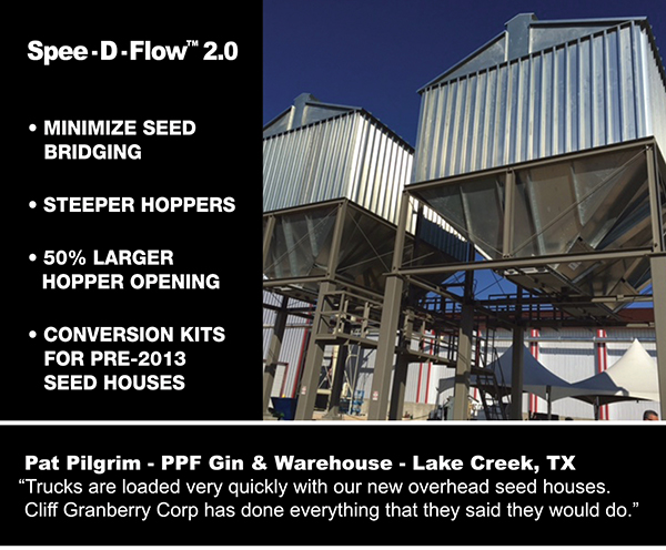 
							 Spee-D-Flow 2.0
							 50% larger opening
							 Minimize seed bridging
							 See image for full details