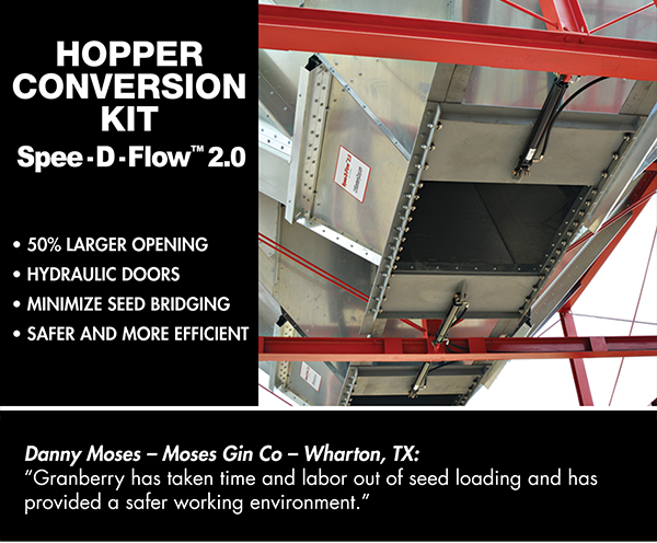 
							 Spee-D-Flow 2.0
							 50% larger opening
							 Minimize seed bridging
							 See image for full details
