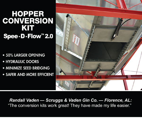
							 Spee-D-Flow 2.0
							 50% larger opening
							 Minimize seed bridging
							 See image for full details