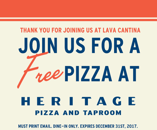 Join us for a Free Pizza
							 See image for details