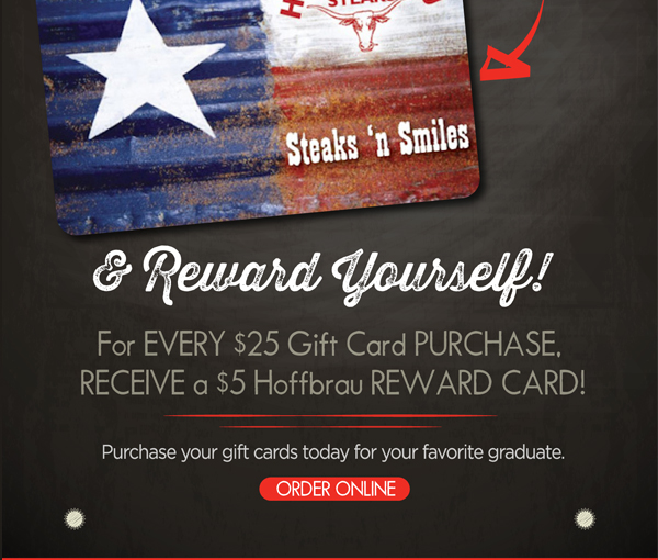 Purchase your gift cards today for your favorite graduate
							 See image for full details