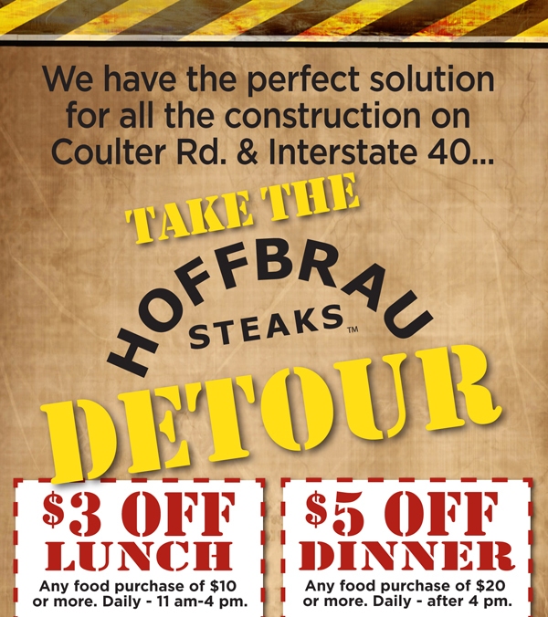 Take the Hoffbrau Detour
							 See image for full details