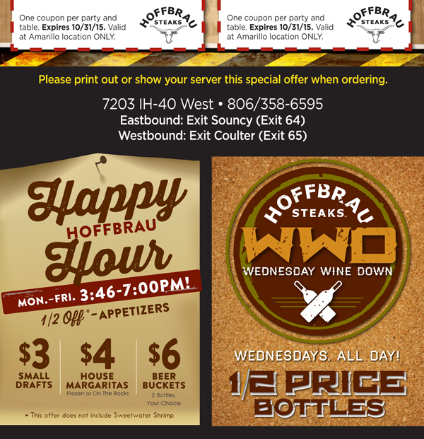 $3 off lunch
							 $5 off dinner
							 See image for full details