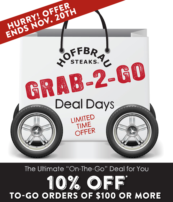 Grab 2 Go
							 The ultimate On The Go deal for you
							 See image for full details