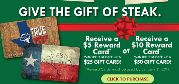 Give the Gift of Steak
							 See image for full details