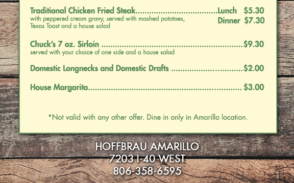 Hoffbrau Steaks | See image for full details
