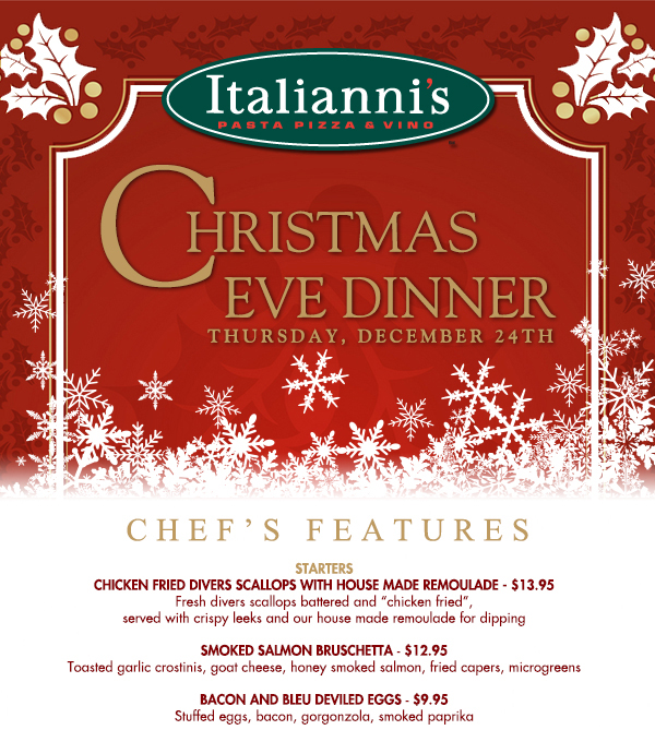 Christmas Eve Dinner
							 See image for full details