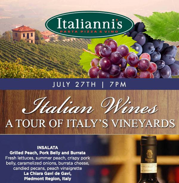Italian Wines
							 A Tour of Italy's Vineyards
							 See image for full details