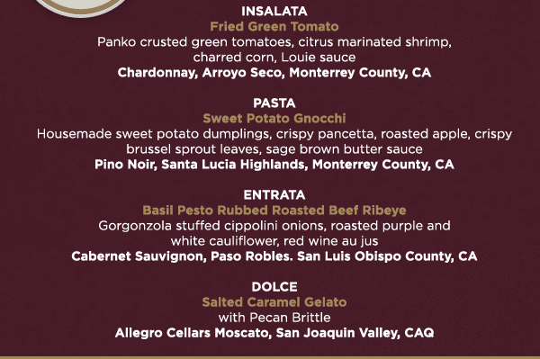 $50 per person plus tax and gratuity
							 See image for full details