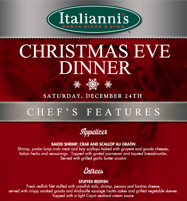 Christmas Eve Dinner
							 See image for full details
