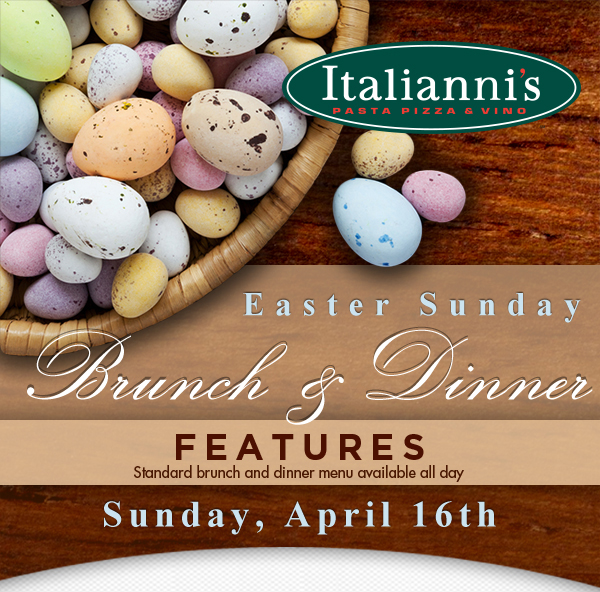 Easter Sunday Brunch & Dinner
							 See image for full details