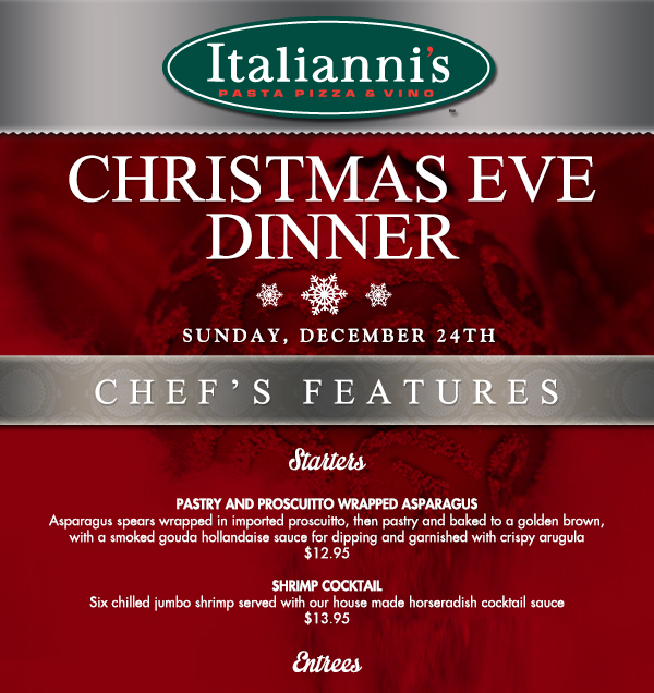 Christmas Eve Dinner
							 See image for full details